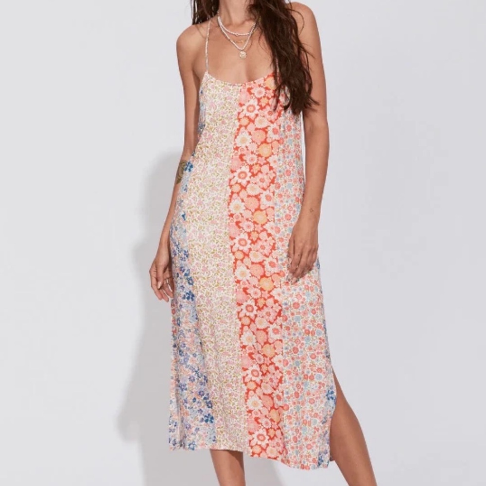 Arnhem Aurora Strappy Midi Dress in Dolce Floral Cross Back Sz Aus Small
